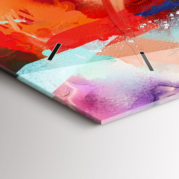 Horizontal wall clock Rows of spices