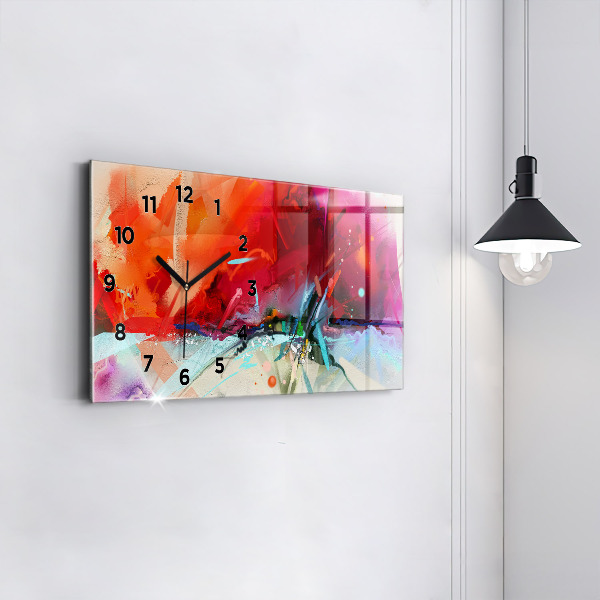 Horizontal wall clock Rows of spices