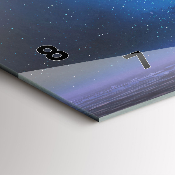 Horizontal wall clock Fantasy Sailing Ship