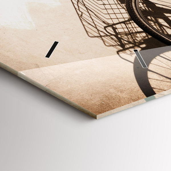 Horizontal wall clock Italian bike