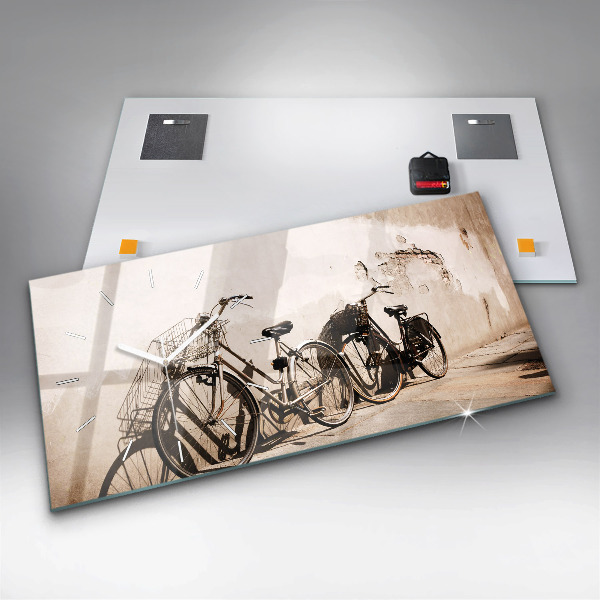 Horizontal wall clock Italian bike
