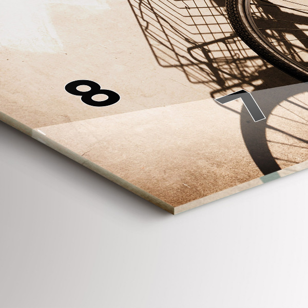 Horizontal wall clock Italian bike