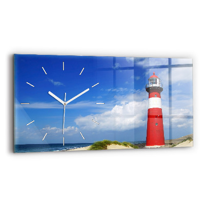 Horizontal wall clock Lighthouse