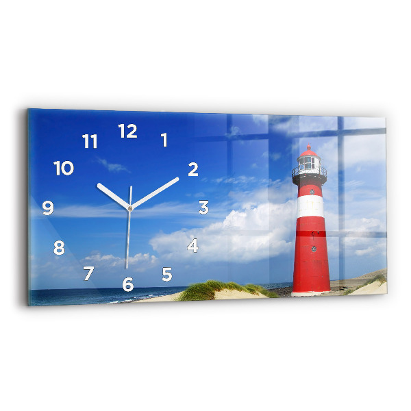 Horizontal wall clock Lighthouse