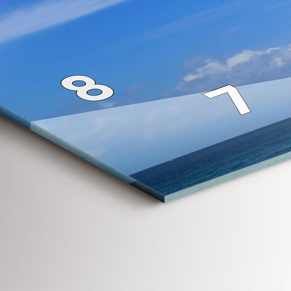 Horizontal wall clock Lighthouse