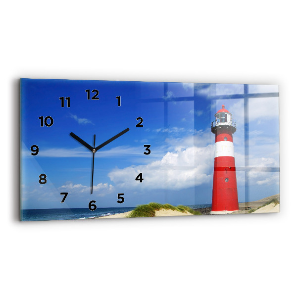 Horizontal wall clock Lighthouse