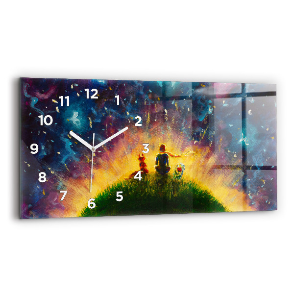 Horizontal wall clock Abstraction The Little Prince