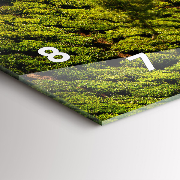 Horizontal wall clock Tea Hill