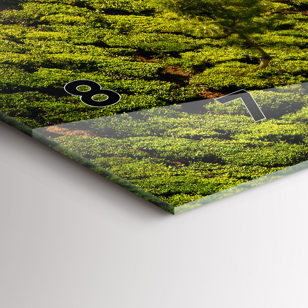 Horizontal wall clock Tea Hill