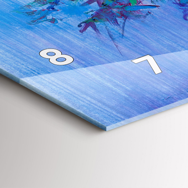 Horizontal wall clock Flowers in a Vase