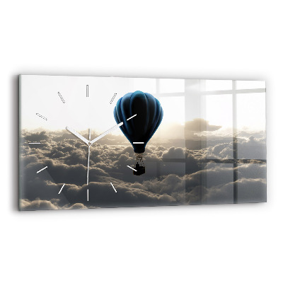 Horizontal wall clock Balloon in the sky