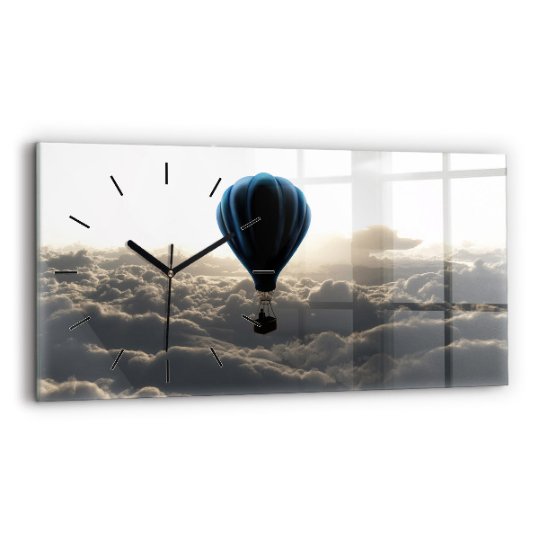 Horizontal wall clock Balloon in the sky