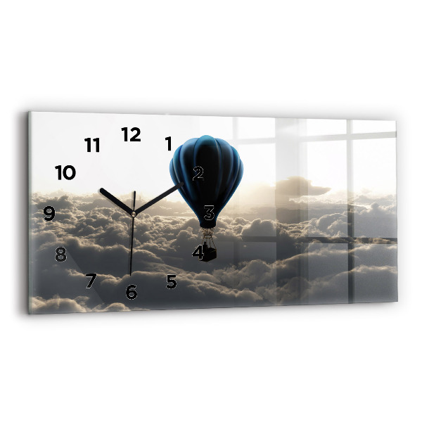 Horizontal wall clock Balloon in the sky
