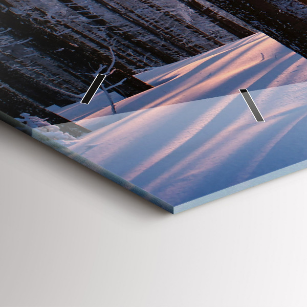 Horizontal wall clock Sunset Forest