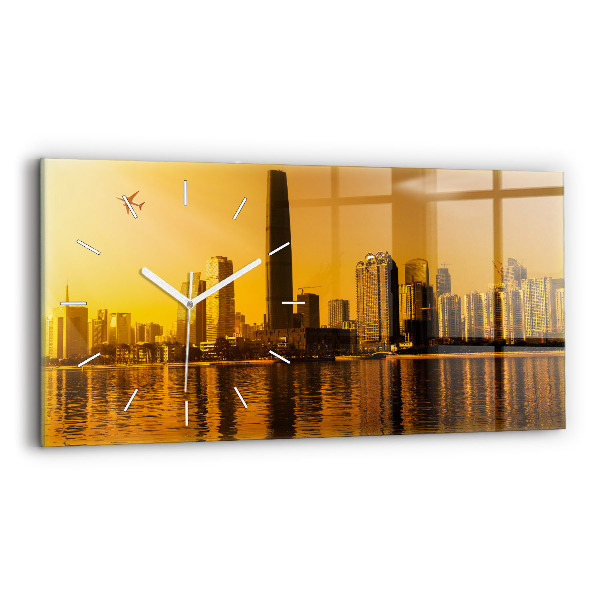 Horizontal wall clock Zhujiang River