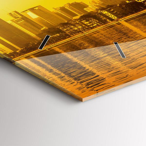 Horizontal wall clock Zhujiang River