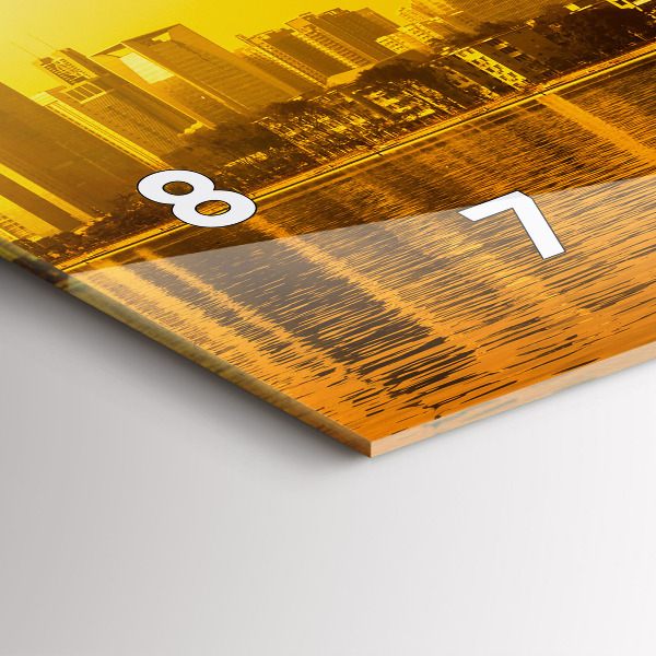 Horizontal wall clock Zhujiang River