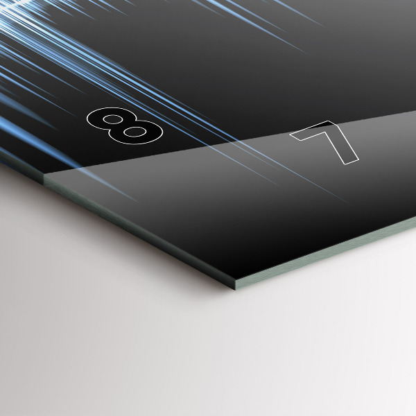 Horizontal wall clock Microphone and Headphones