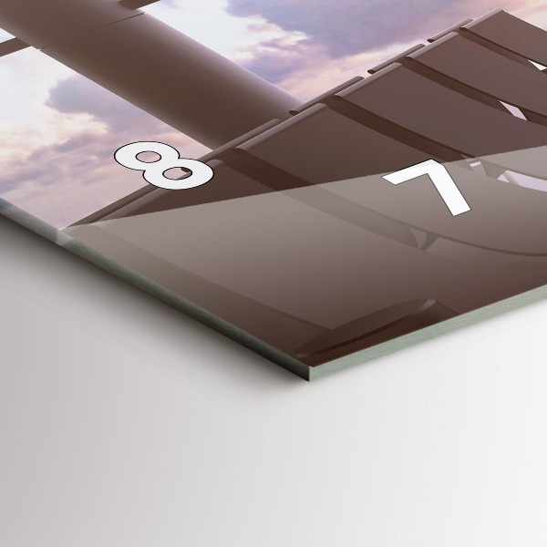 Horizontal wall clock Man at the airport