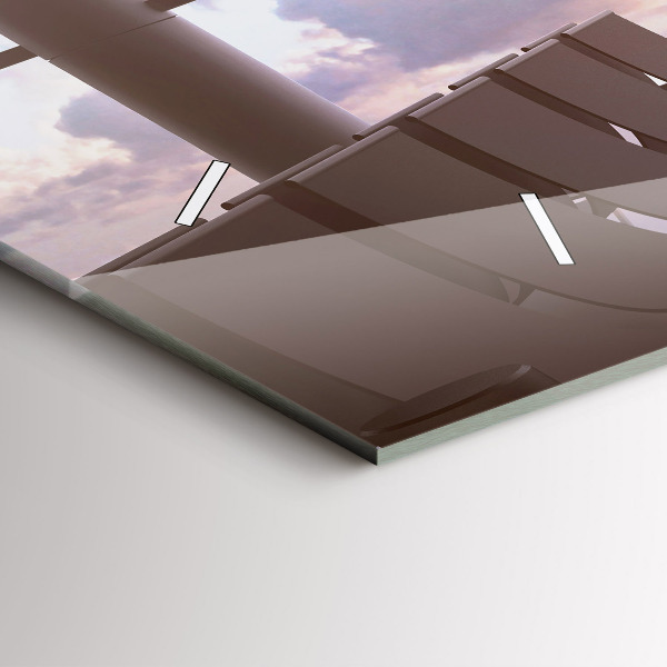 Horizontal wall clock Man at the airport