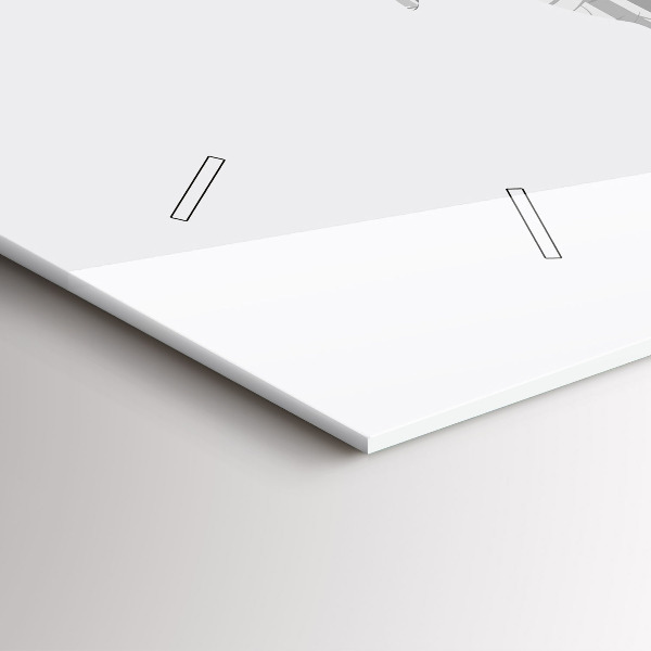 Horizontal wall clock Silhouette of a deer Forest