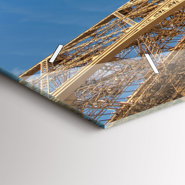 Horizontal wall clock France Eiffel Tower