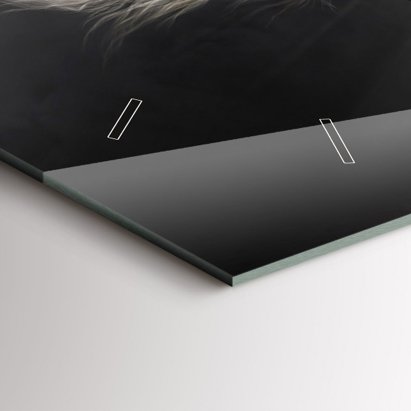 Horizontal wall clock Galloping horse