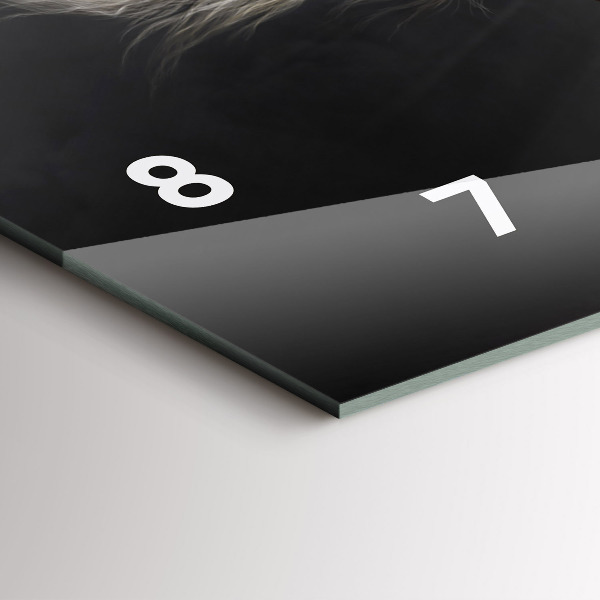 Horizontal wall clock Galloping horse