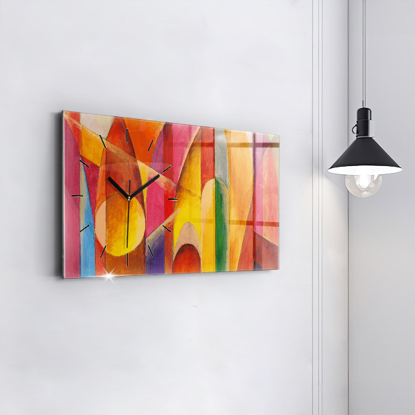 Horizontal wall clock Art Decoration Abstraction