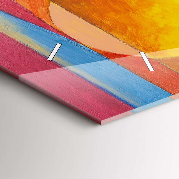 Horizontal wall clock Art Decoration Abstraction