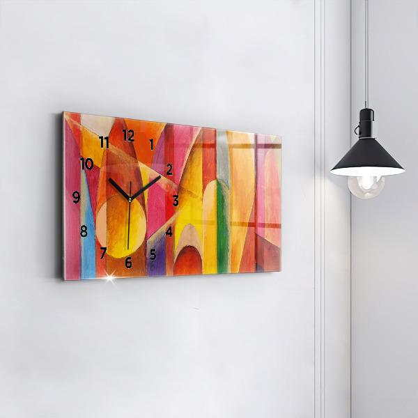 Horizontal wall clock Art Decoration Abstraction