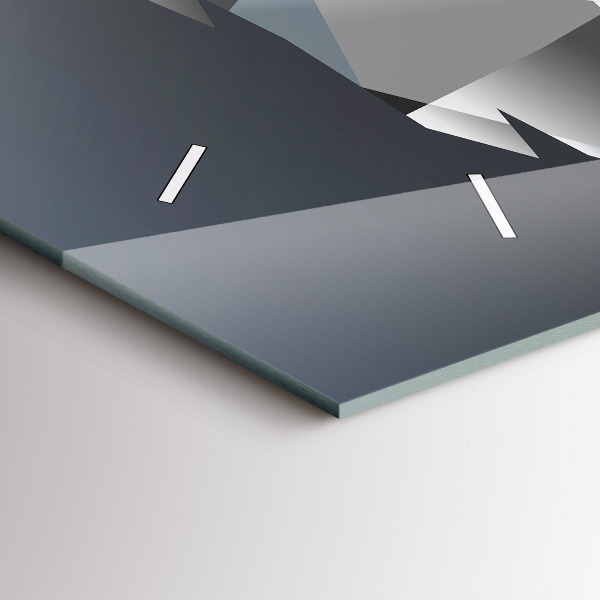 Horizontal wall clock Wolf head