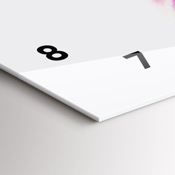 Horizontal wall clock Women in colorful dresses