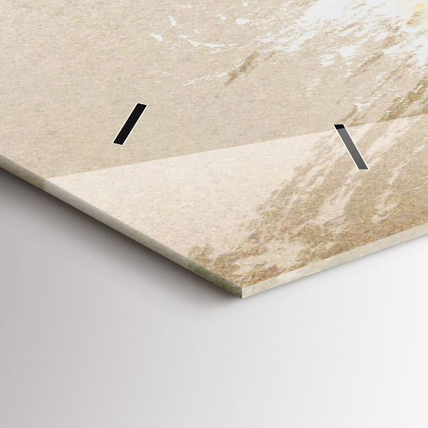 Horizontal wall clock Portrait of a woman abstract