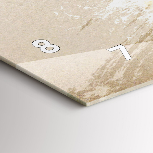 Horizontal wall clock Portrait of a woman abstract