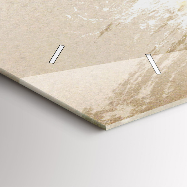 Horizontal wall clock Portrait of a woman abstract