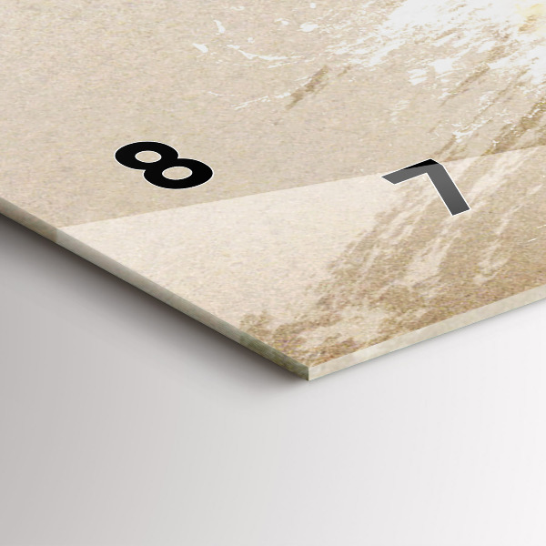 Horizontal wall clock Portrait of a woman abstract