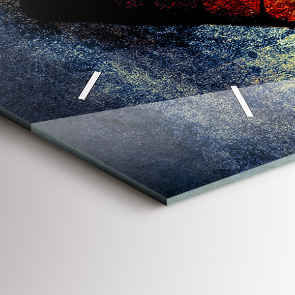 Horizontal wall clock Butterfly vintage style