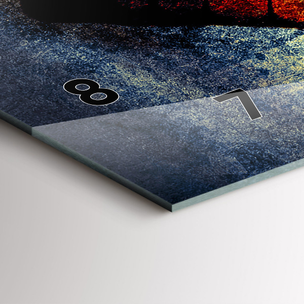 Horizontal wall clock Butterfly vintage style