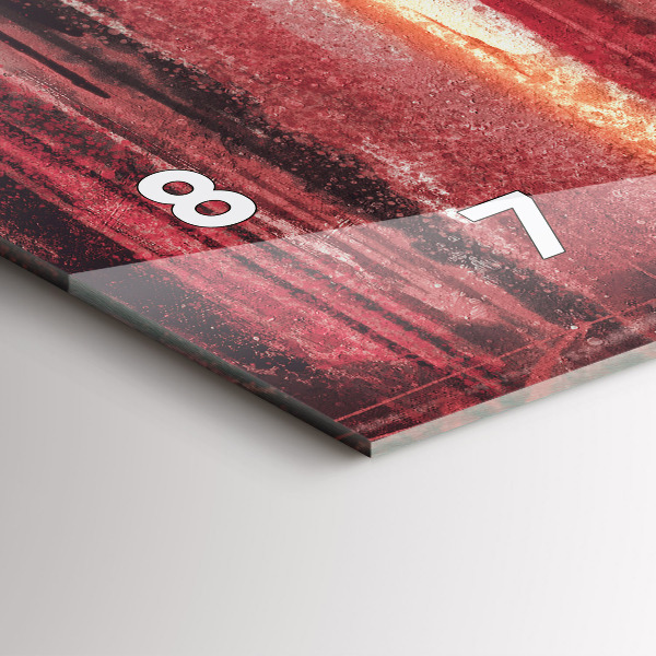 Horizontal wall clock Young couple in love