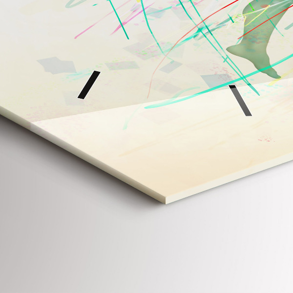 Horizontal wall clock Colorful people