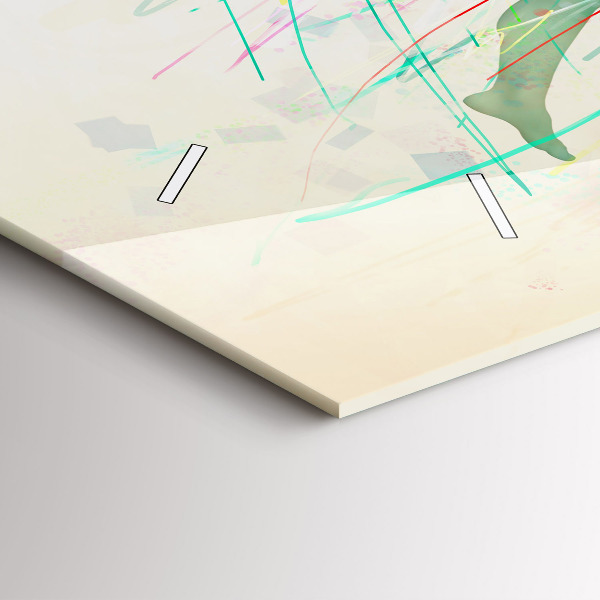 Horizontal wall clock Colorful people