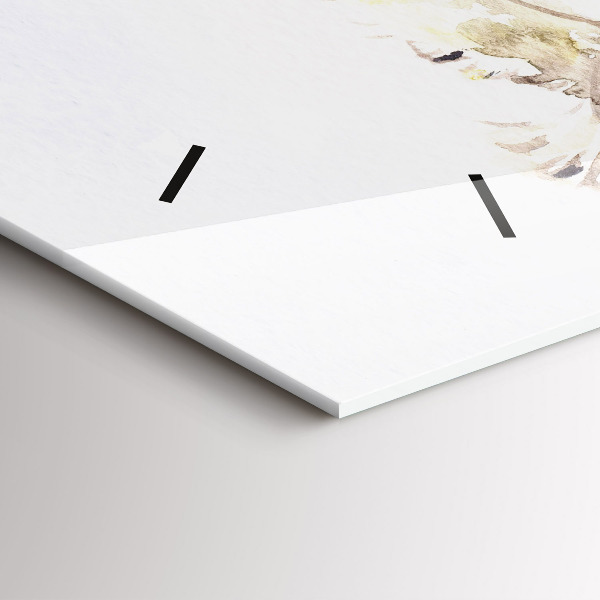 Horizontal wall clock Flying birds