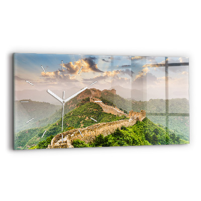 Horizontal wall clock The Great Wall of China