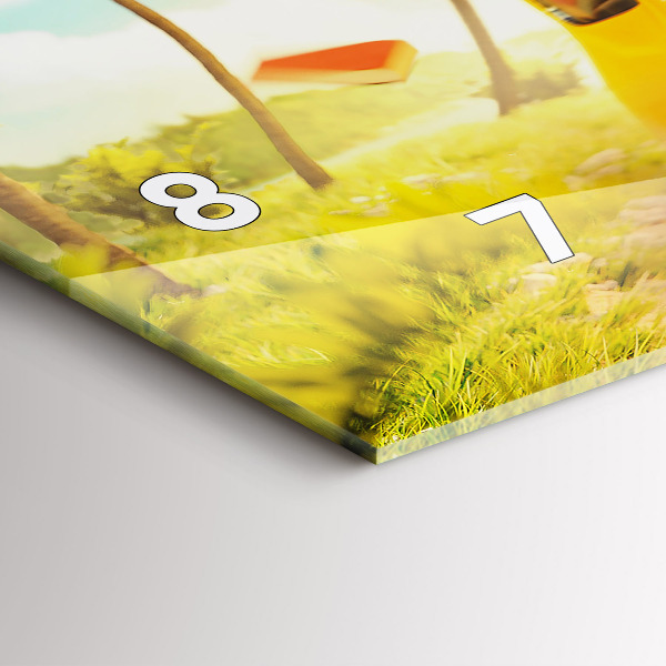 Horizontal wall clock Car with surfboard