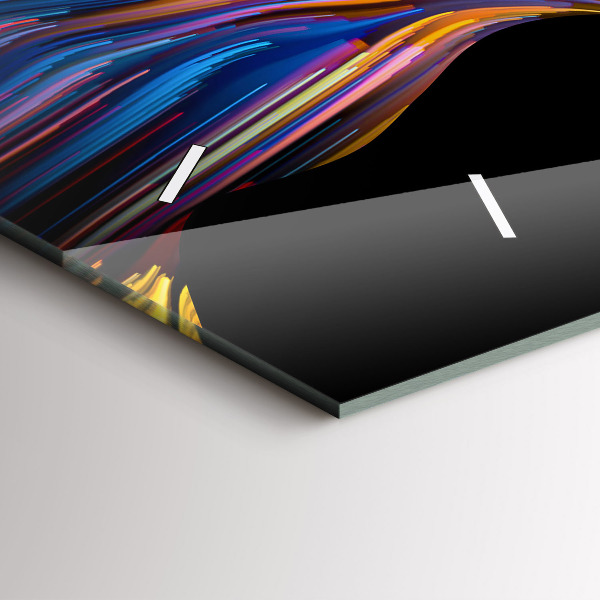 Horizontal wall clock Emotional art