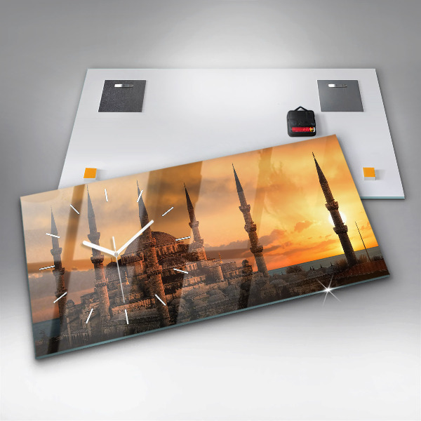 Horizontal wall clock Mosque in Istanbul