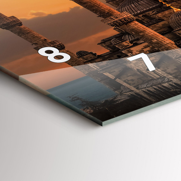 Horizontal wall clock Mosque in Istanbul