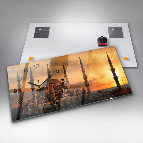 Horizontal wall clock Mosque in Istanbul