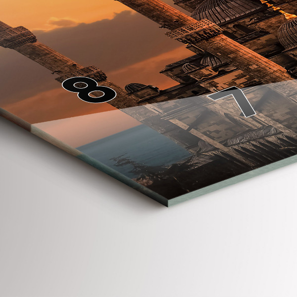 Horizontal wall clock Mosque in Istanbul